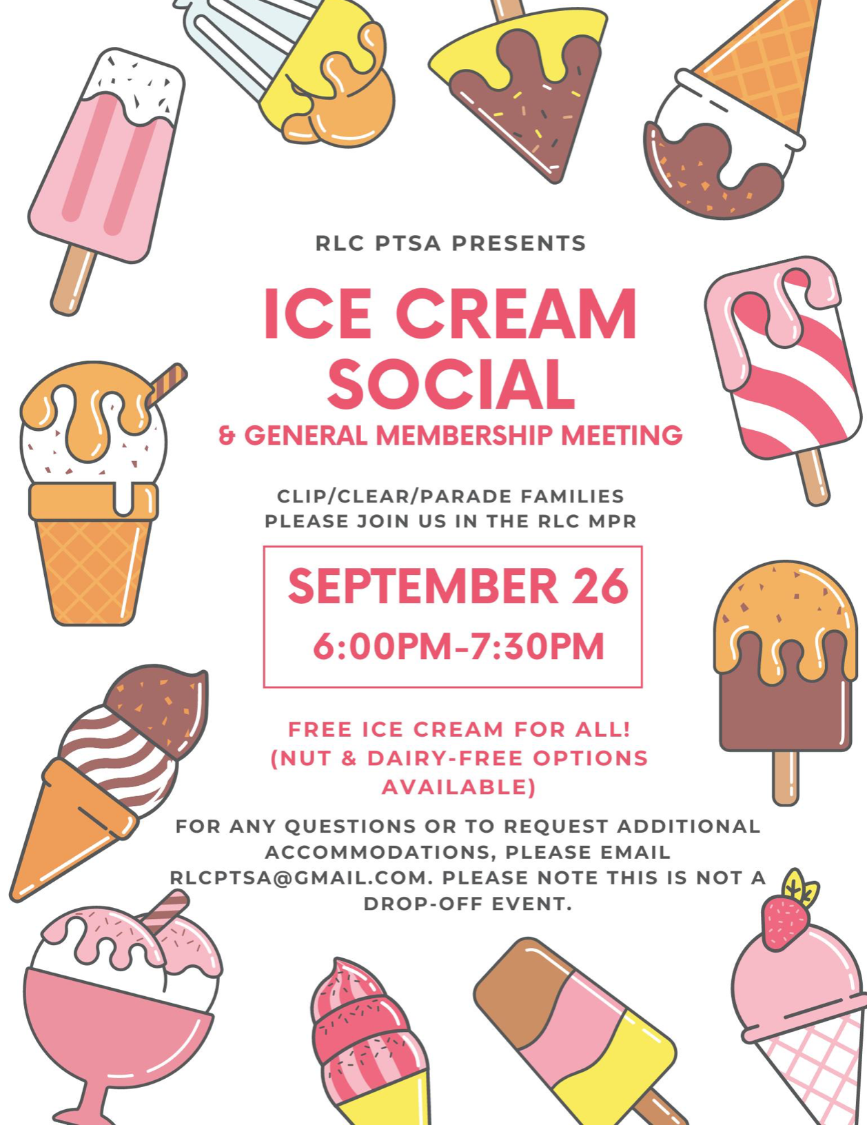 2024 Ice Cream Social Flyer